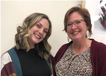 Claire and Faculty Mentor Mary Bower Russa